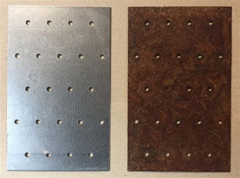 how to rust galvanized sheet metal|will galvanized steel rust.